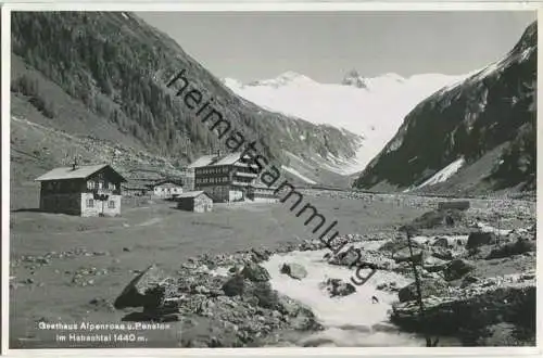 Gasthaus Alpenrose im Habachtal - Foto-Ansichtskarte - Verlag Anton Schmidt Mittersill