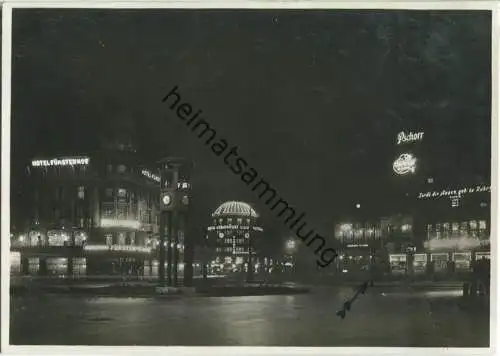 Berlin-Mitte - Potsdamerplatz - Verkehrsturm - Haus Vaterland - Nachtkarte - Foto-AK - Verlag Gustav Mandel Berlin