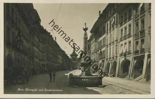 Bern - Kramgasse und Zeitglockenturm - Foto-AK - Wehrliverlag Kilchberg