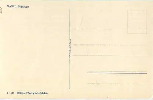 Basel - Münster - Innenansicht - Foto-AK - Edition Photoglob Zürich