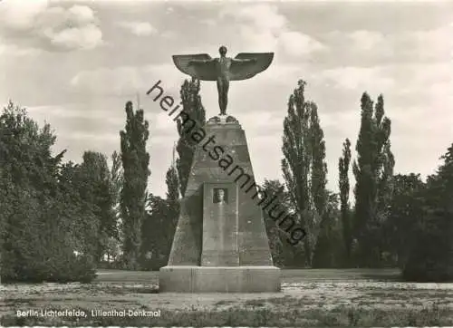 Berlin - Lichterfelde - Lilienthal-Denkmal - Foto-AK Grossformat - Verlag Kunst und Bild Berlin