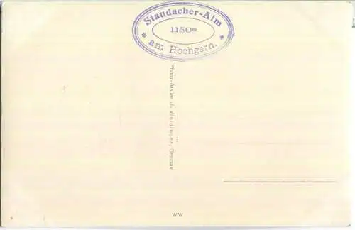 Staudacher Alm - Foto-Ansichtskarte - Verlag J. Weidlinger Grassau