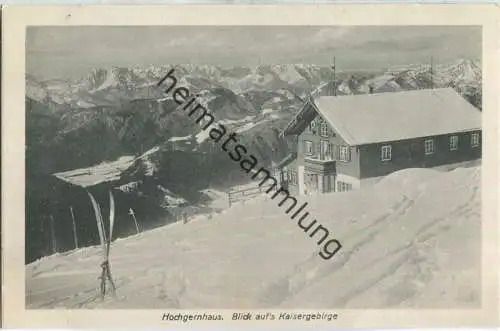 Hochgernhaus - Kaisergebirge - AK 30er Jahre - Verlag Durner Prien
