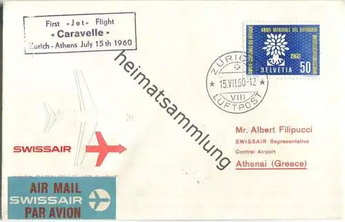Swissair - First Jet Flight - Caravelle - Zürich-Athens 1960