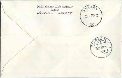 Swissair - First Flight - Zürich-Ankara 1959