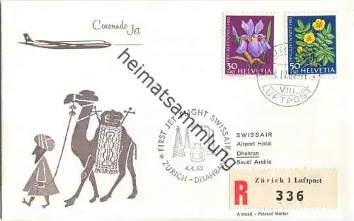 Swissair - First Jet Flight - Coronado Jet - Zürich-Dhahran 1962