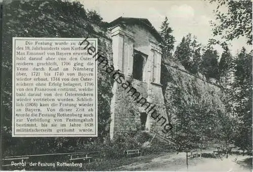 Festung Rothenberg - Portal - Verlag Fr. Stöger Nürnberg