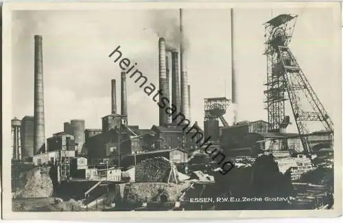 Essen - RWE - Zeche Gustav - Foto-Ansichtskarte