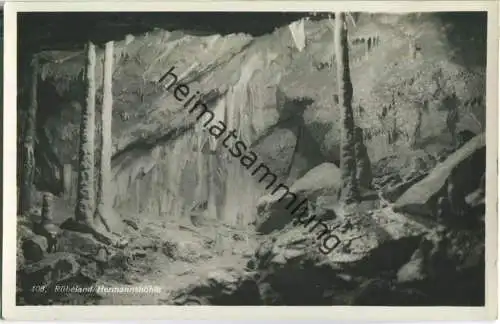 Rübeland - Hermannshöhle - Foto-Ansichtskarte 30er Jahre - Verlag U. Bornemann Blankenburg