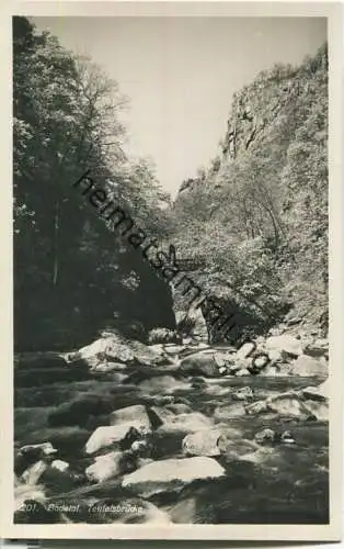 Bodetal - Teufelsbrücke - Foto-AK - Verlag U. Bornemann Blankenburg