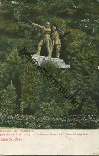 Saarbrücken - General von Francois - Verlag K. Conrath Nachf. Saarbrücken