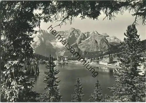 Lago di Misurina verso il Sorapis - Foto-Ansichtskarte - Verlag Ghedina Cortina