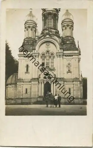 Wiesbaden - Griechische Kapelle - Foto-AK - Rückseite beschrieben 1922