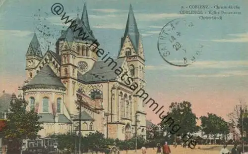 Coblenz - Herz-Jesu-Kirche gel. 1924