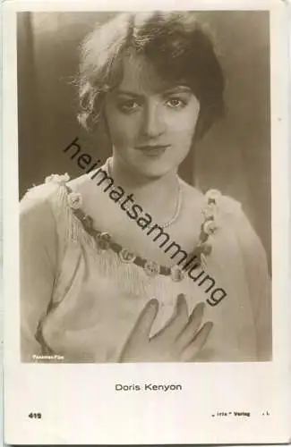 Doris Kenyon - Verlag Iris / Amag Albrecht & Meister AG Berlin Nr. 419
