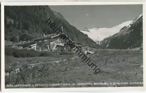 Alpengasthaus Enzian im Habachtal - Besitzerin K. Blaickner Bramberg - Foto-AK - Verlag C. Jurischek Salzburg
