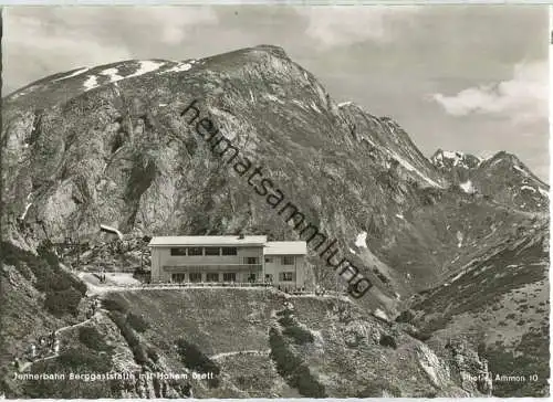 Berggaststätte Jennerbahn - Hohes Brett - Foto-AK Grossformat - Verlag L. Ammon Berchtesgaden-Schönau
