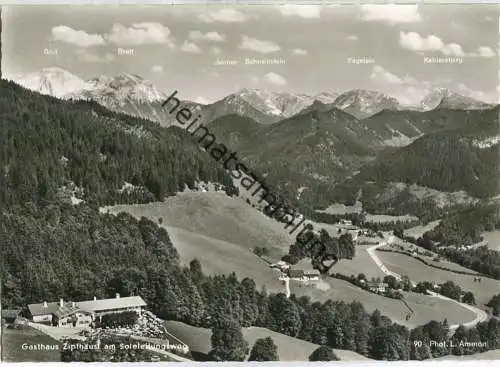 Gasthaus Zipfhäusl - Soleleitungsweg - Foto-AK Grossformat - Verlag L. Ammon Berchtsgaden-Schönau