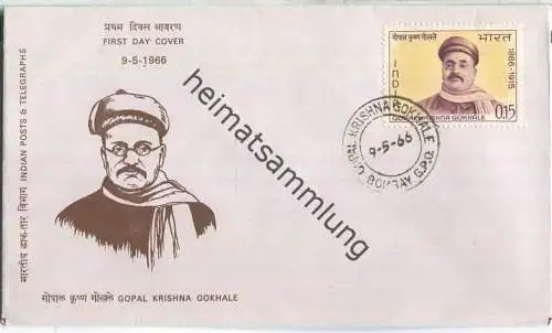 FDC - India - Gopal Krishna Gokhale 1966