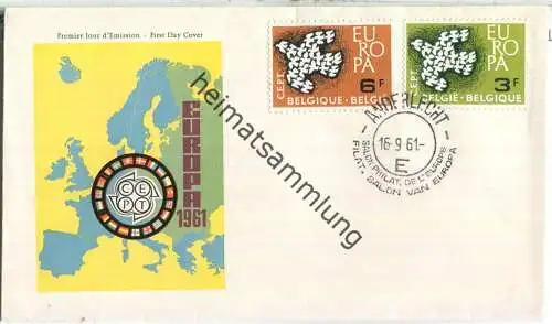 FDC - Belgien - Belgique - Europa 1961