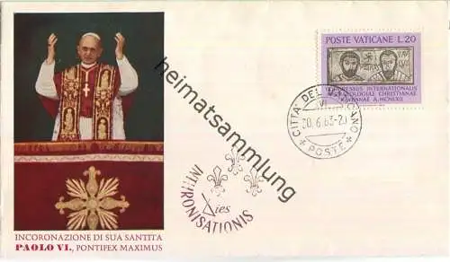 FDC - Paolo VI - Inthronisationis - Vatican 1963