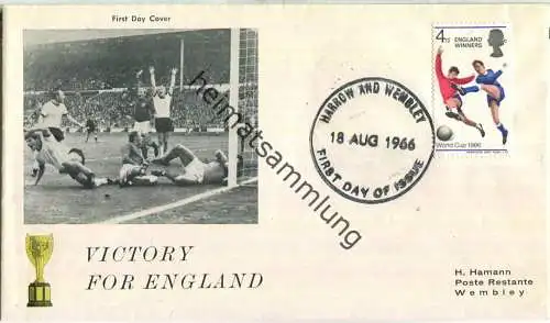 FDC - Victory for England - Wembley 1966