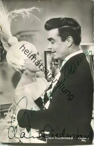 Germaine Damar - Claus Biederstaedt - Autogramm - Verlag Kolibri Minden