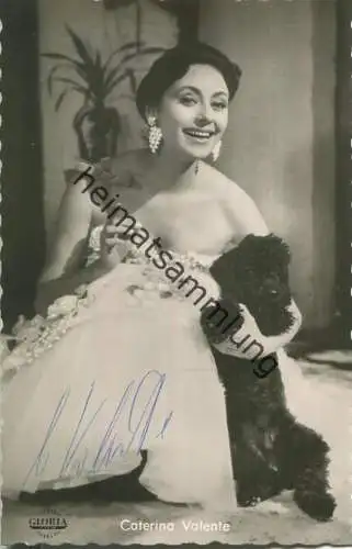 Caterina Valente - Autogramm - Verlag Kolibri Minden