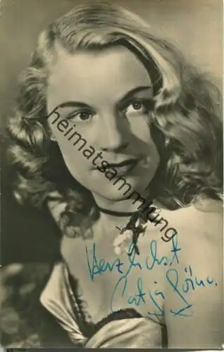 Catja Görna - Autogramm - AK ohne rückseitige Einteilung - Verlag VEB Progress Film-Vertrieb Berlin 1956