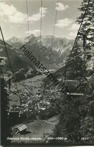 Schruns - Hochjochbahn - Foto-Ansichtskarte - Verlag Photo Risch-Lau Bregenz