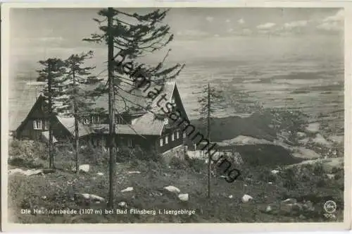 Heufuderbaude A. Kober - Bad Flinsberg - Foto-Ansichtskarte - Verlag F. Wagner Söhne Zittau