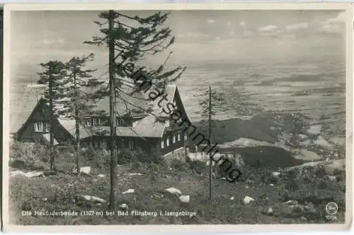 Heufuderbaude A. Kober - Swieradow-Zdroj - Bad Flinsberg - Foto-Ansichtskarte - Verlag E. Wagner Söhne Zittau
