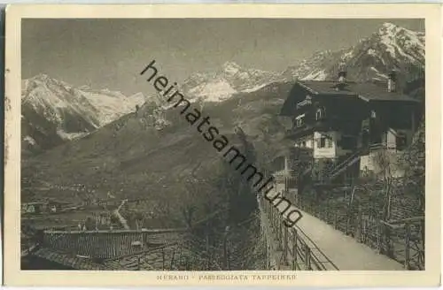 Merano - Passeggita Tappeiner - Verlag Leo Baehrendt Merano 1931