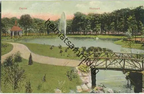 Herne - Stadtpark - Verlag Cramers Kunstanstalt Dortmund