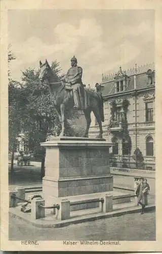 Herne - Kaiser Wilhelm-Denkmal - Verlag Hermann Lorch Dortmund