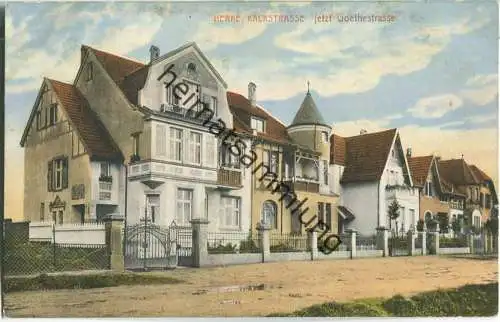 Herne - Kalkstrasse jetzt Goethestrasse - Verlag Cramers Kunstanstalt Dortmund