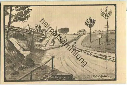 Loivre - Bat. Reserve - Feldpostkarte - signiert Uffz. Schittenhelm 1915