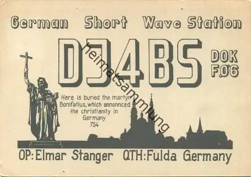 QSL - Funkkarte - DJ4BS - Fulda