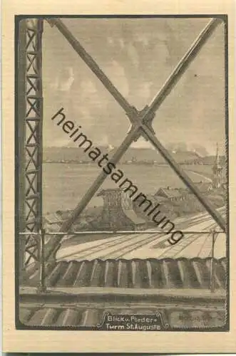 Lens - St. Auguste - Blick vom Förderturm - Feldpostkarte - signiert Uffz. Schittenhelm 1915