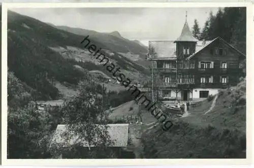 Pension Hartungen - St. Nikolaus im Ultental - Foto-Ansichtskarte - Verlag J. F. Ammon Bozen