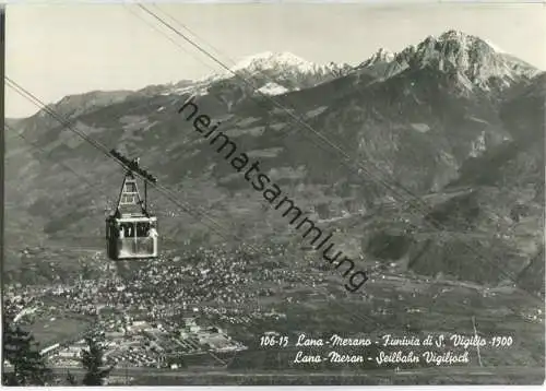 Lana-Meran - Seilbahn Virgiljoch - Foto-AK Grossformat - Verlag Ghedina Cortina