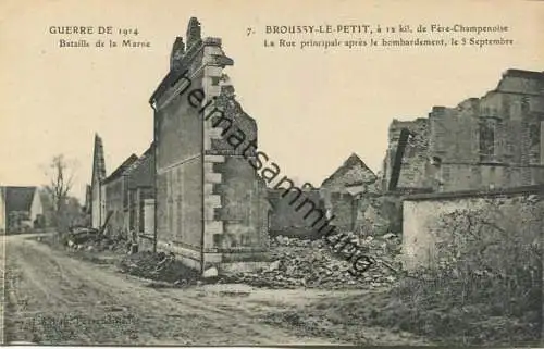 Broussy-le-Petit - La Rue principal