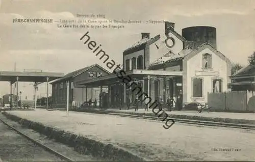 Fere-Champenoise - La Gare fut detruite par les Francais