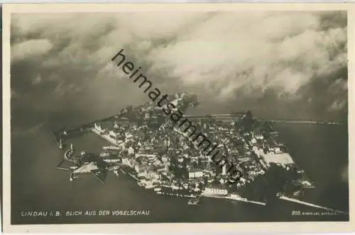 Lindau - Vogelschau - Foto-Ansichtskarte - Verlag C. Risch-Lau Bregenz