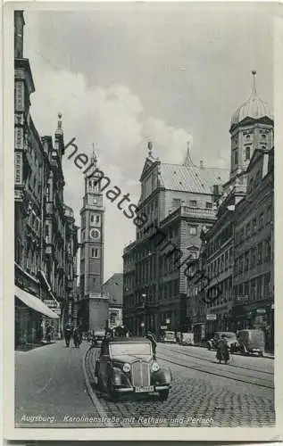 Augsburg - Karolinenstrasse - Rathaus - Perlach - Verlag M. Seidlein München