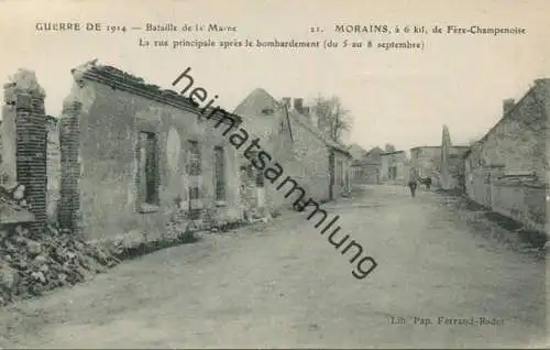 Morains - La rue principale