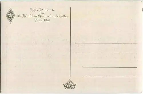Wien - 10. Deutsches Sängerbundesfest 1928 - Fest-Postkarte - Franz Schubert - signiert G. F. Schüle