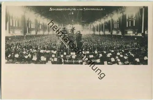 Wien - 10. Deutsches Sängerbundesfest 1928 - Schubertaufführung in der Sängerhalle - Foto-AK - Foto Lechner Wien