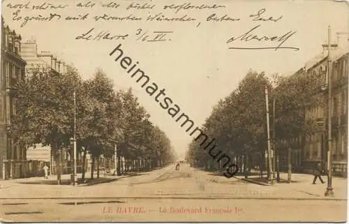 Le Havre - Le Boulevard Francois Ier gel. 1906