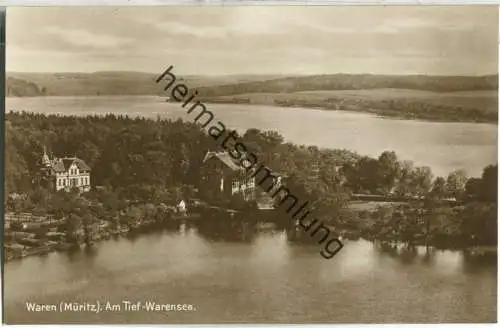 Waren - Am Tief-Warensee - Foto-Ansichtskarte 20er Jahre - Verlag Julius Goldiner Berlin